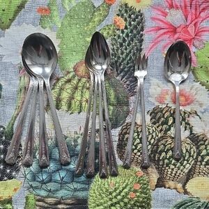 Vintage Oneida Community Milady Silver-plated Art Deco Flatware Set